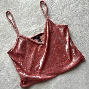 Pink Sexy Velvet Top